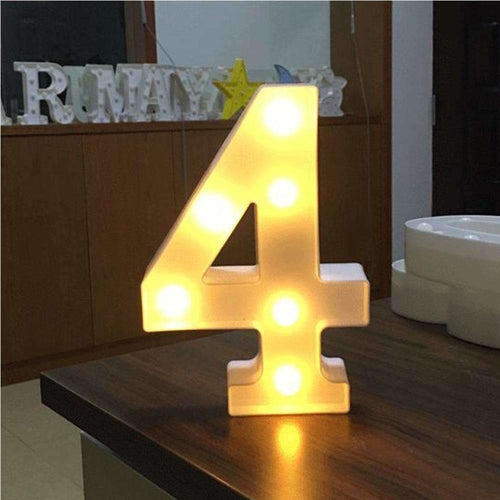 AMZER® Digit Shape Decoration Light Battery Powered