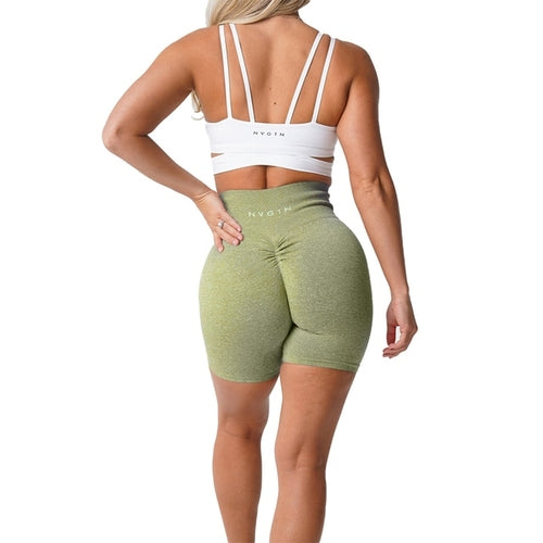 Nvgtn Scrunch Seamless Shorts Spandex Shorts Woman Fitness Elastic