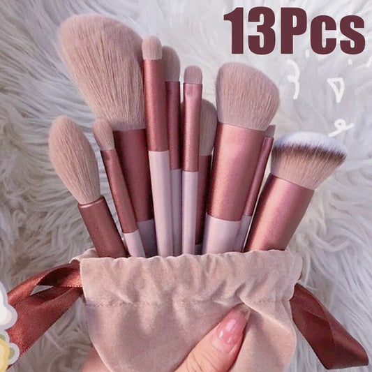 13 PCS Makeup Brushes Set Eye Shadow Foundation Women Cosmetic Brush