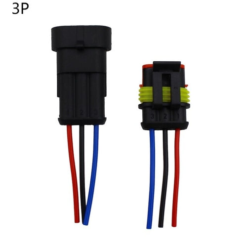 1set AMP 1P 2P 3P 4P 5P 6P Way Waterproof Electrical Auto Connector