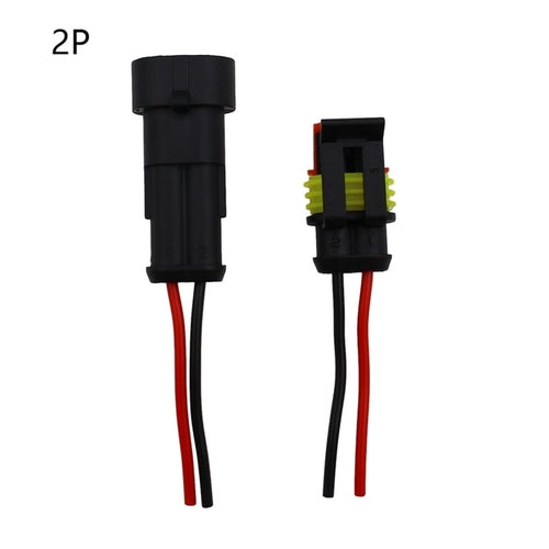 1set AMP 1P 2P 3P 4P 5P 6P Way Waterproof Electrical Auto Connector