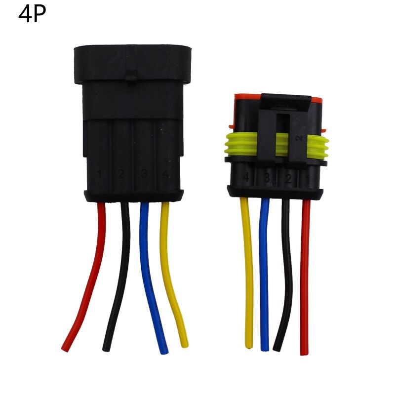 1set AMP 1P 2P 3P 4P 5P 6P Way Waterproof Electrical Auto Connector