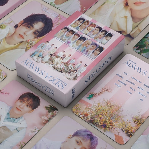 55pcs/set Kpop SEVENTEEN ALWAYS YOURS Postcard Lomo Cards New Album