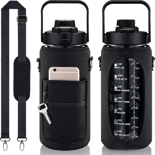 Water Bottle With Sleeve Inspirational Half Gallon Bottle With Holder