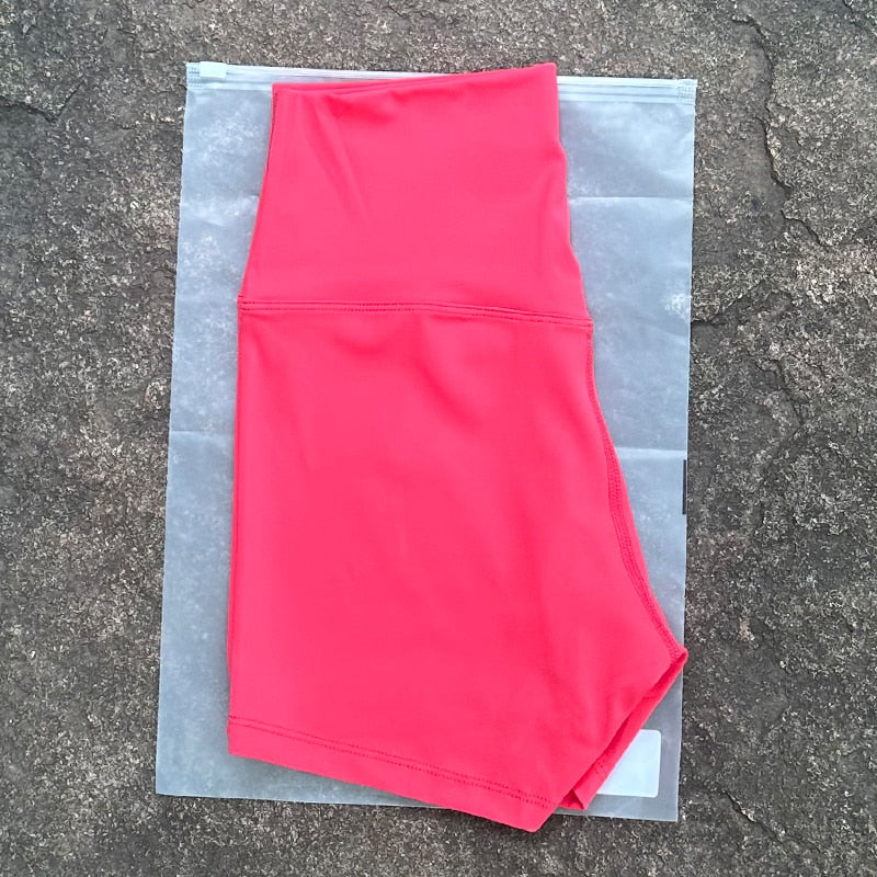Women lulu Biker Shorts Women Sport Shorts High Waist Pants Fitness
