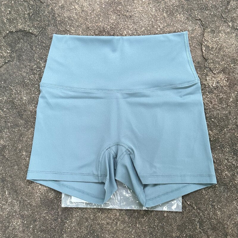 Women lulu Biker Shorts Women Sport Shorts High Waist Pants Fitness