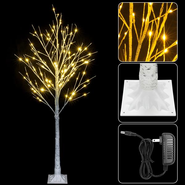 6FT Snowflake Christmas Tree with LED Lamp