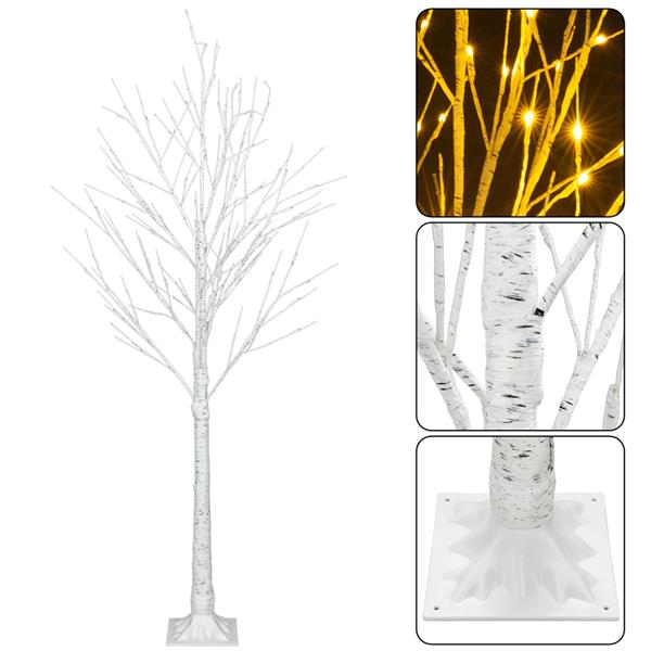 6FT Snowflake Christmas Tree with LED Lamp